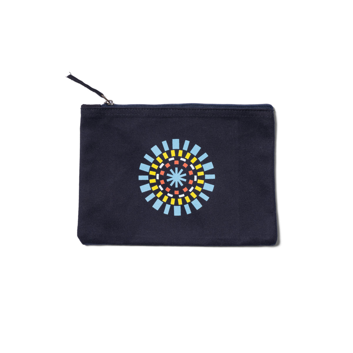 Organic Canvas Zip Accessory Pouch | Large