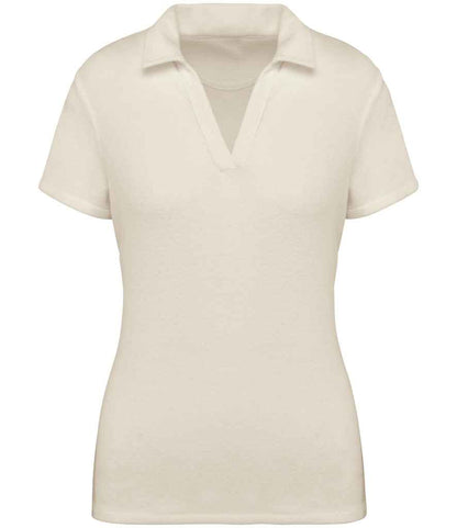 Native Spirit Ladies Terry Towel Polo Shirt