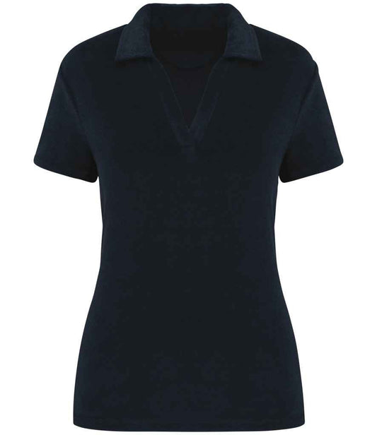 Native Spirit Ladies Terry Towel Polo Shirt