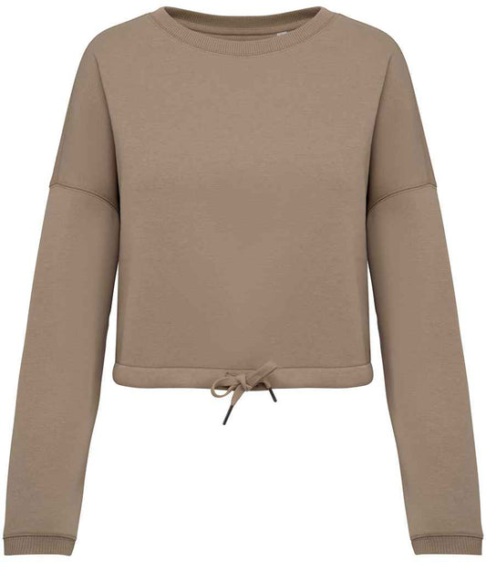 Native Spirit Ladies Oversized Cropped Sweatshirt