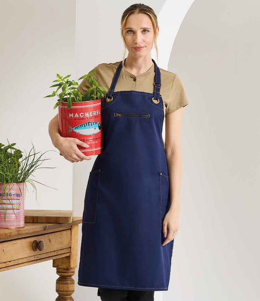 Premier Barley Contrast Stitch Bib Apron