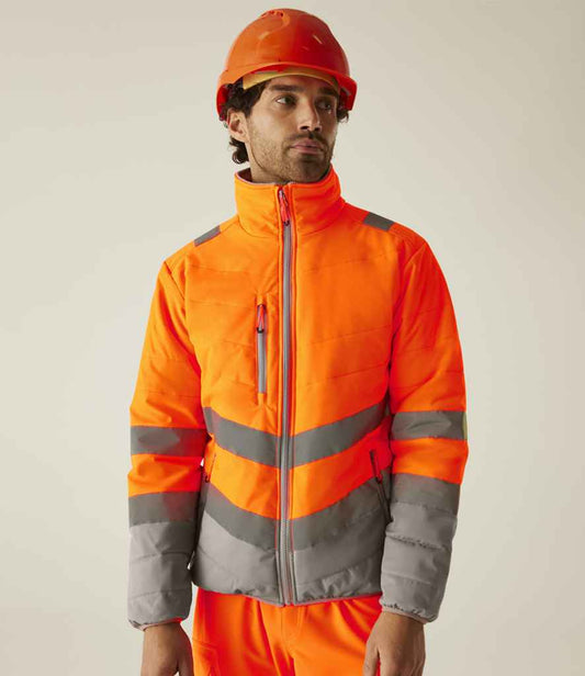 Regatta High Visibility Two Tone Thermal Baffle Jacket