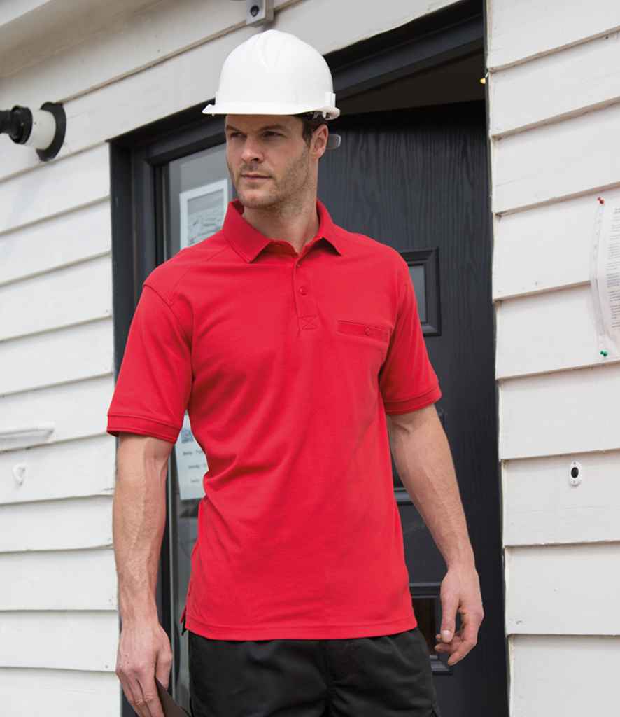 Result Work-Guard Apex Pocket Piqué Polo Shirt