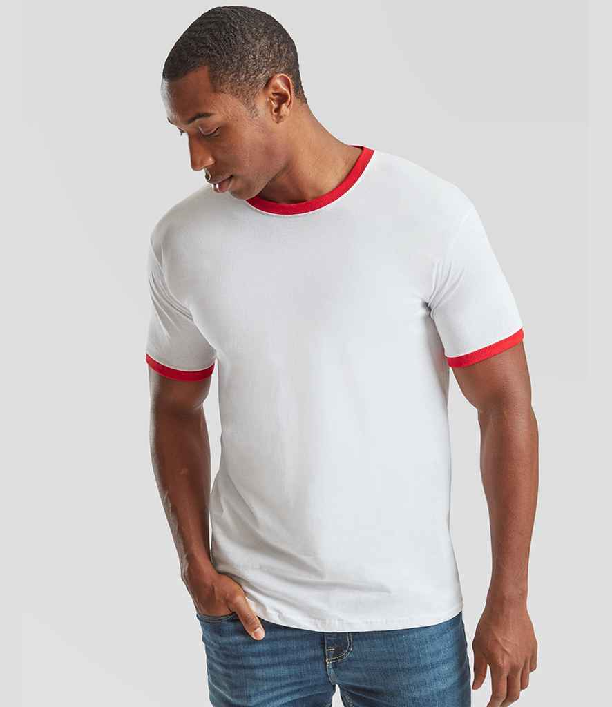 Fruit of the Loom Contrast Ringer T-Shirt