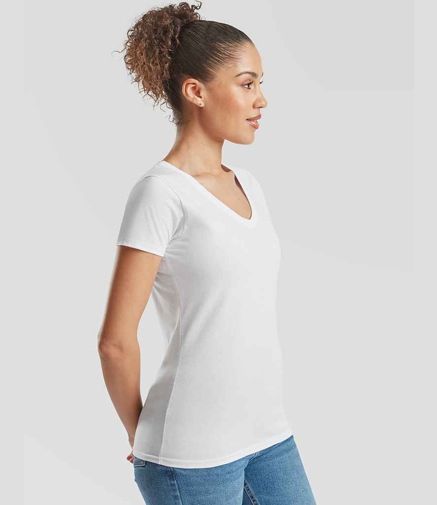Fruit of the Loom Lady Fit Value V Neck T-Shirt