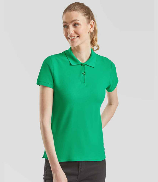 Fruit of the Loom Lady-Fit Premium Cotton Piqué Polo Shirt