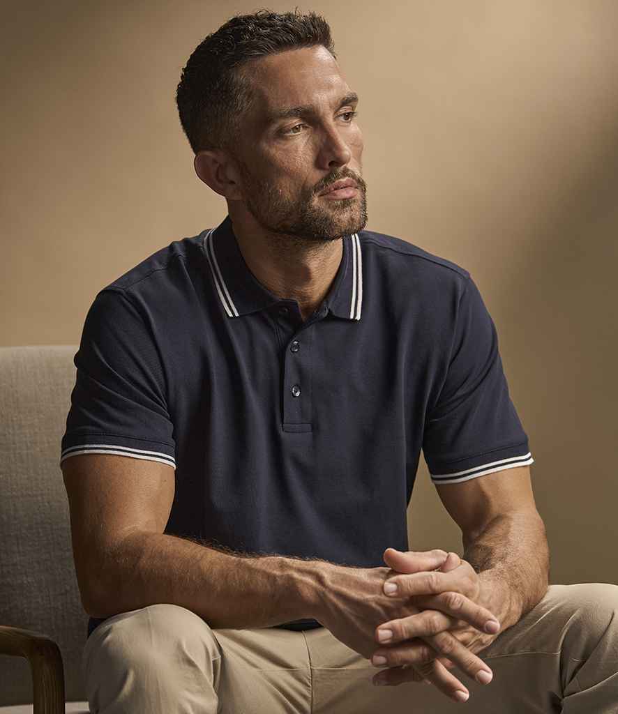 Tee Jays Luxury Stretch Tipped Polo Shirt