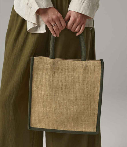 Westford Mill Natural Starched Jute Midi Tote Bag