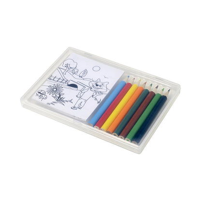 Pencils and colouring sheets