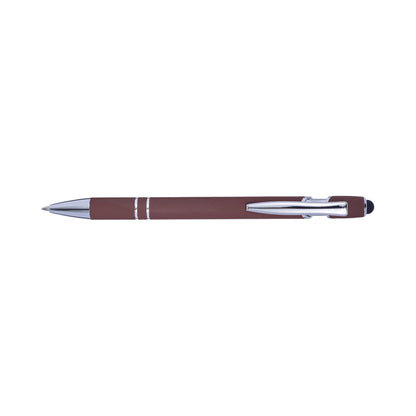 Ballpen with rubber finish