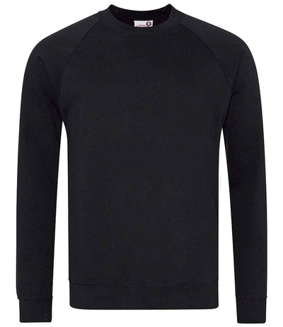 AWDis Academy Senior Raglan Sweatshirt - Black