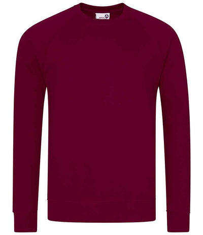 AWDis Academy Senior Raglan Sweatshirt - Burgundy