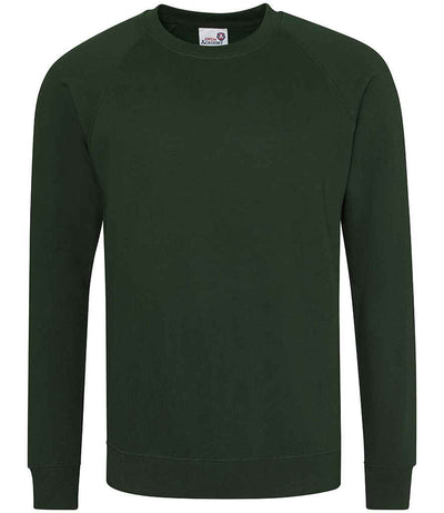AWDis Academy Senior Raglan Sweatshirt - Green