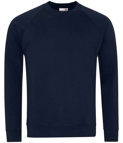 AWDis Academy Senior Raglan Sweatshirt - Navy