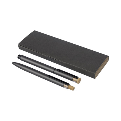 Recycled aluminium pen set