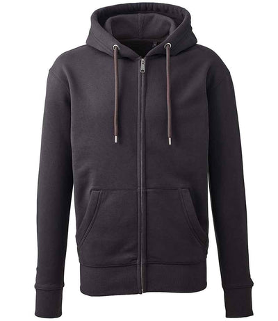 Anthem Organic Full Zip Hoodie - Charcoal