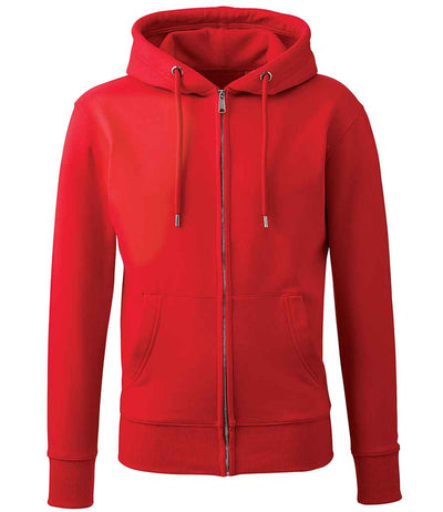 Anthem Organic Full Zip Hoodie - Red