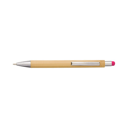Bamboo and plastic ballpen