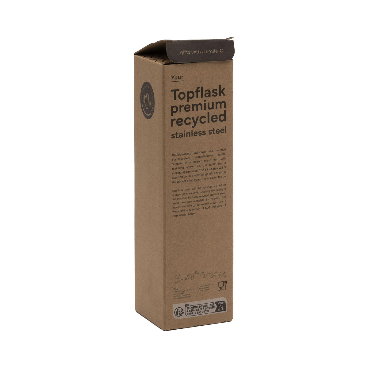 Topflask recycled double walled bottle (500ml)