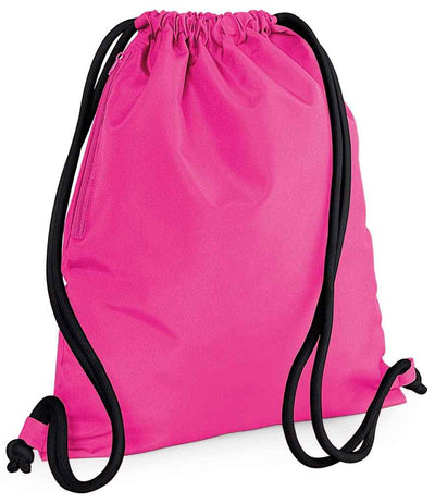 BagBase Icon Gymsac - Fuchsia/Black