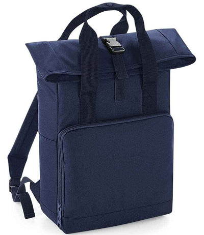 BagBase Recycled Twin Handle Roll-Top Backpack - Navy Dusk