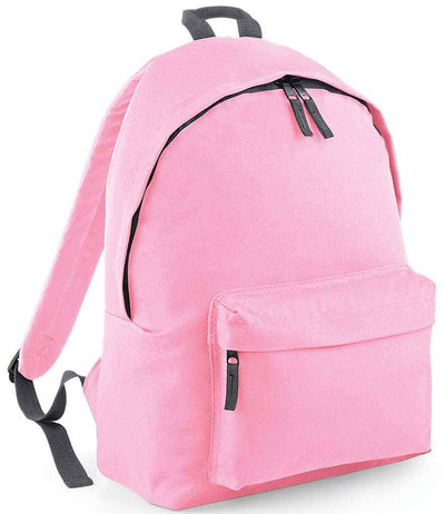 BagBase Original Fashion Backpack - Classic Pink/Graphite Grey