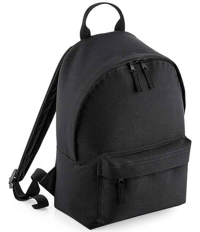 BagBase Mini Fashion Backpack - Black/Black