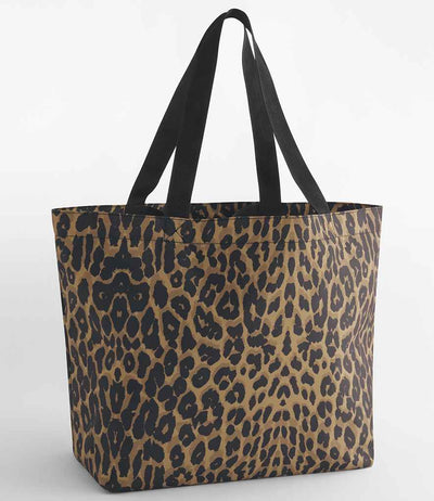 BagBase Leopard Print Carryall Tote Bag - Leopard Print