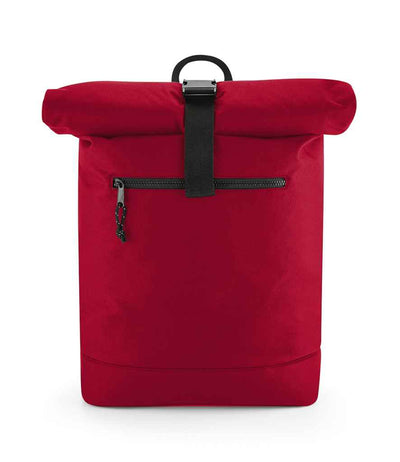 BagBase Recycled Roll-Top Backpack - Classic Red