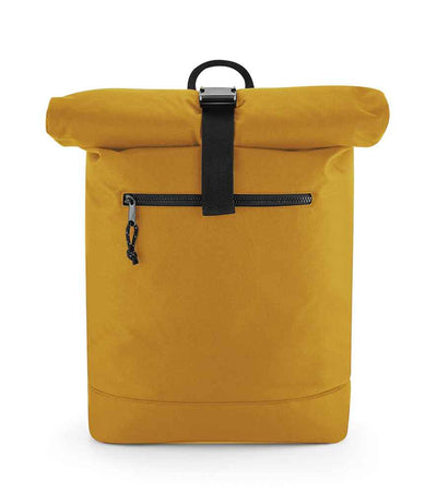 BagBase Recycled Roll-Top Backpack - Mustard