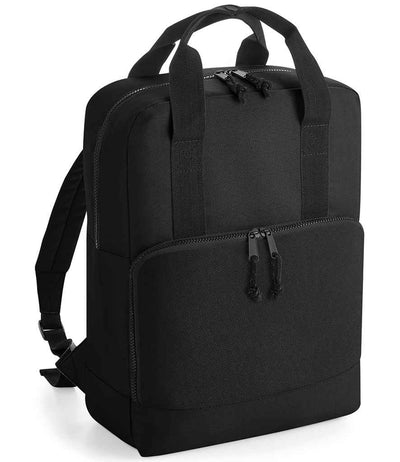 BagBase Recycled Twin Handle Cooler Backpack - Black