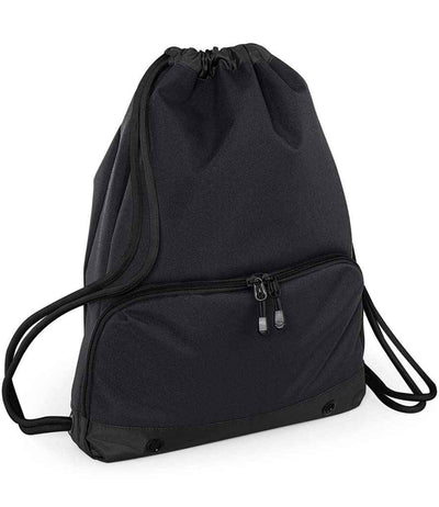 BagBase Athleisure Gymsac - Black/Black