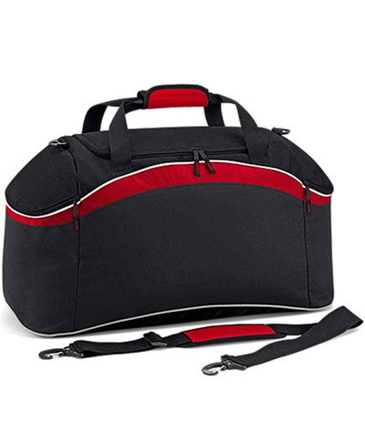 BagBase Teamwear Holdall - Black/Classic Red