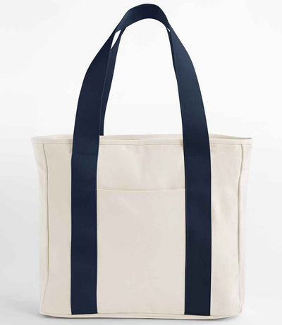 BagBase Edit Canvas Tote Bag - Natural/Navy
