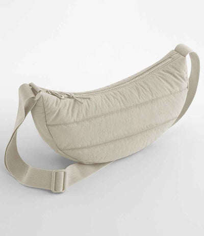 BagBase Quilted Cross Body Bag - Natural Stone