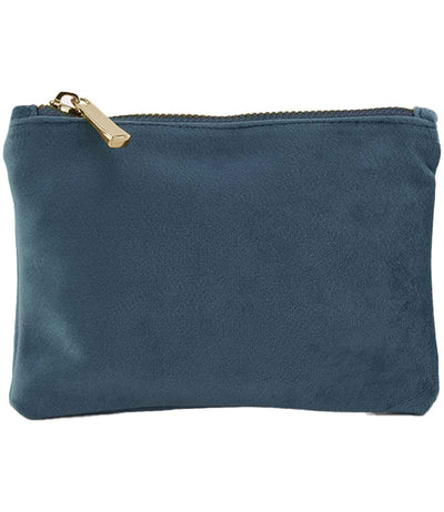 BagBase Velvet Accessory Pouch - Blue Topaz