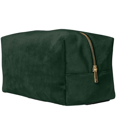 BagBase Velvet Toiletry/Accessory Case - Dark Emerald