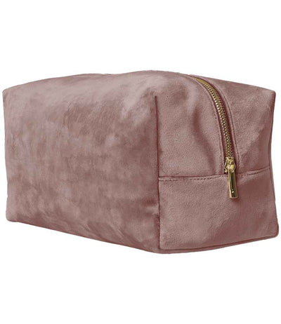 BagBase Velvet Toiletry/Accessory Case - Rose Quartz