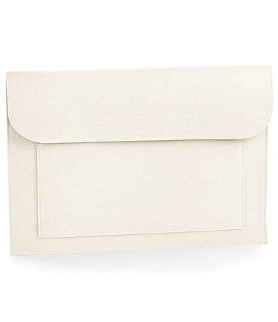 BagBase Felt Laptop/Document Slip - Soft White