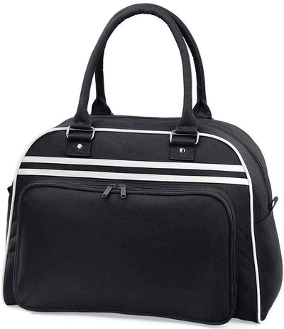 BagBase Retro Bowling Bag - Black/White