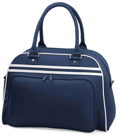 BagBase Retro Bowling Bag - French Navy/White