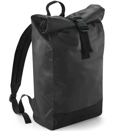 BagBase Tarp Roll-Top Backpack - Black