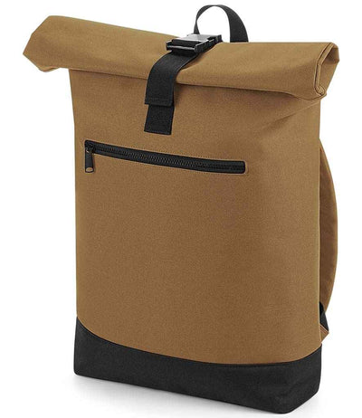 BagBase Roll-Top Backpack - Caramel