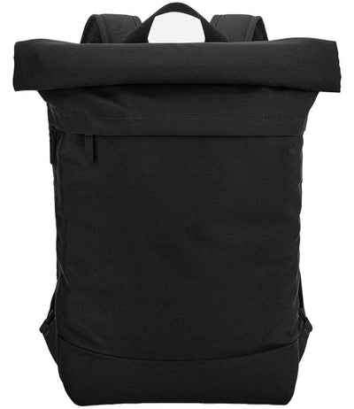 BagBase Simplicity Roll-Top Backpack - Black
