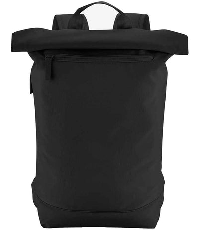 BagBase Simplicity Roll-Top Backpack Lite - Black