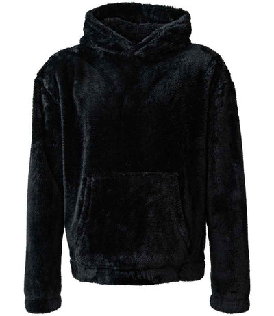 Brand Lab Unisex Fluffy Fleece Hoodie - Black