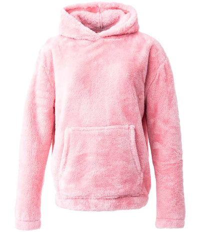 Brand Lab Unisex Fluffy Fleece Hoodie - Blush Pink