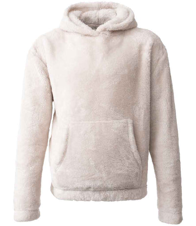 Brand Lab Unisex Fluffy Fleece Hoodie - Natural
