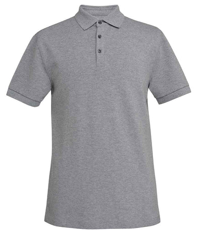 Brook Taverner Hampton Premium Cotton Polo Shirt - Grey Marl