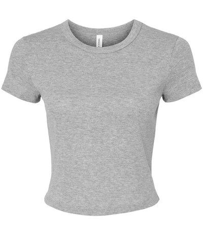 Bella Ladies Micro Rib Baby T-Shirt - Athletic Heather